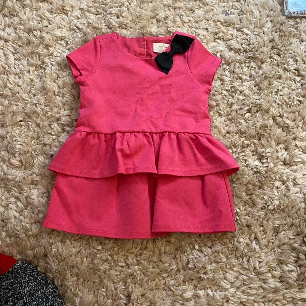 Kate Spade Girls Karis Pink Swirl Dress 12 months
